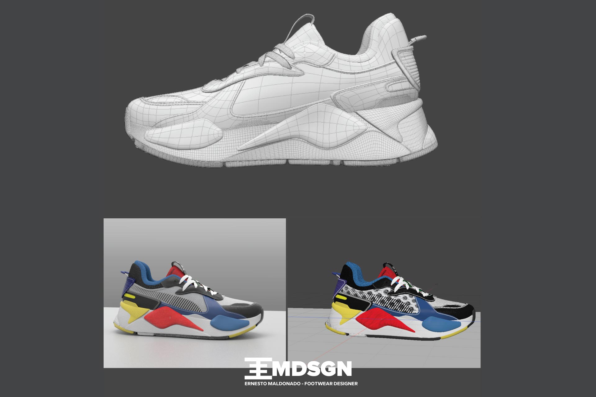 3d footwer design portfolio maldonado ernesto shoe designer